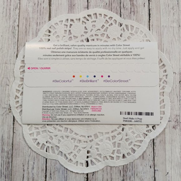 Color Street 100% Nail Polish Strips Don't Make a Peep RETIRED - Picture 5 of 7